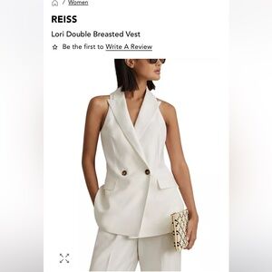 Reiss Lori double breasted vest